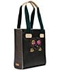 Color:Multi - Image 6 - Marta Chica Floral Heart Embroidered Tote Bag