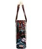 Consuela Mel Blue Jag Print Chica Tote Bag, Color:Multi - Image 5