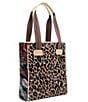 Consuela Mel Blue Jag Print Chica Tote Bag, Color:Multi - Image 6