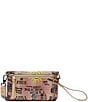 Color:Multi - Image 2 - Nudie Uptown Printed Convertible Crossbody Wristlet