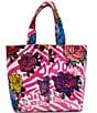 Consuela Pink Zebra and Floral Print Frutti Grab-n-Go Mini Tote Bag, Color:Frutti - Image 2