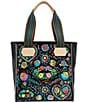Color:Rita - Image 1 - Rita Classic Neon Embroidered Tote Bag