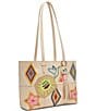 Consuela Sole Easy Embroidered Patches and Stitched Details Tote Bag, Color:Multi - Image 5