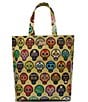 Consuela Sugar Skull Print Basic Tote Bag, Color:Multi - Image 1