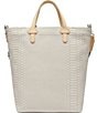 Consuela Thunderbird Embossed Snake Print Essential Tote Bag, Color:Beige - Image 2