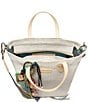 Consuela Thunderbird Embossed Snake Print Essential Tote Bag, Color:Beige - Image 3