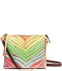 Color:Multi - Image 1 - Veronica Downtown Glitter Embroidered Crossbody Bag