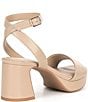 Color:Spanish Sand - Image 2 - Adore Leather Platform Sandals