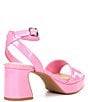 Color:True Pink - Image 2 - Adore Patent Platform Sandals