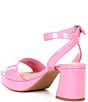 Color:True Pink - Image 3 - Adore Patent Platform Sandals