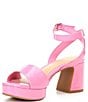 Color:True Pink - Image 4 - Adore Patent Platform Sandals