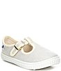 Color:Gold - Image 1 - Adventure Wear Girls' Bestee Washable Canvas T-Strap Sneakers (Toddler)
