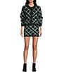 Copper Key Copper Key Argyle Coordinating Cardigan Sweater, Color:Black Multi - Image 4
