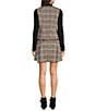 Copper Key Belted Plaid Drop Waist Mini Dress - Image 2