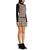 Copper Key Belted Plaid Drop Waist Mini Dress - Image 3