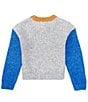 Color:Grey - Image 2 - Big Girls 7-16 Color Block Sweater