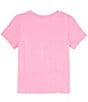 Color:Pink - Image 2 - Big Girl 7-16 Crew Neck Short Sleeve T-Shirt