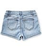 Copper Key Big Girls 7-16 Cuffed Shorts, Color:Light Wash - Image 2