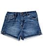 Copper Key Big Girls 7-16 Cuffed Shorts, Color:Medium Wash - Image 1