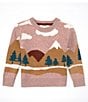 Color:Multi - Image 1 - Big Girls 7-16 Mountain Range Sweater