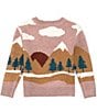 Color:Multi - Image 2 - Big Girls 7-16 Mountain Range Sweater