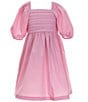 Color:Pink - Image 1 - Big Girl 7-16 Pink Pleated Dress