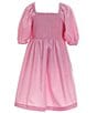 Color:Pink - Image 2 - Big Girl 7-16 Pink Pleated Dress