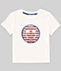 Color:White - Image 1 - Big Girls 7-16 Americana Smiley Face T-Shirt