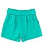 Color:Green - Image 2 - Big Girl 7-16 Tie Front Shorts