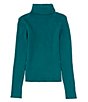 Color:Teal - Image 1 - Big Girl 7-16 Turtleneck Sweater