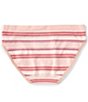 Color:Evening Sand Stripe - Image 2 - Big Girls 6-16 Seamfree Bikini Stripe Panties