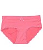 Color:Pink - Image 1 - Big Girls 6-16 Bijou Lace Comfort Girl Short Panties