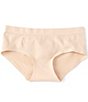 Color:Nude - Image 1 - Big Girls 6-16 Bonded Girlshort Panties