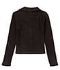 Color:Black - Image 2 - Big Girls 7-16 Button Front Sweater