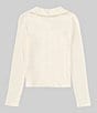 Color:Ivory - Image 2 - Big Girls 7-16 Button Front Sweater