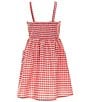 Color:Red - Image 2 - Big Girls 7-16 Checkered Dress