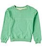Color:Green - Image 1 - Big Girls 7-16 Crew Sweatshirt