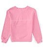 Color:Pink - Image 2 - Big Girls 7-16 Crew Sweatshirt