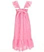 Copper Key Big Girls 7-16 Eyelet Midi Dress, Color:Pink - Image 2