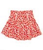 Color:Red - Image 1 - Big Girls 7-16 Floral Print Skirt