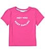 Color:Fuchsia - Image 1 - Big Girls 7-16 Keep Smiling T-Shirt