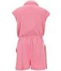 Copper Key Big Girls Lounge Life Sleeveless Romper, Color:Dragon Fruit - Image 2