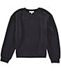 Copper Key Big Girls Lounge Life Sweatshirt, Color:Black - Image 1