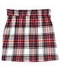 Color:Plaid Multi - Image 2 - Big Girls 7-16 Plaid Side Button Skirt