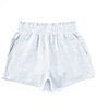 Color:Light Blue - Image 1 - Big Girls 7-16 Pull On Striped Linen Shorts