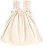 Color:Ivory - Image 1 - Big Girls 7-16 Ruffle Strap Tank Top
