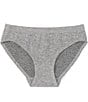 Color:Heather Grey - Image 1 - Big Girls 6-16 Seamfree Bonded Bikini Panties