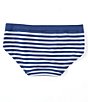 Color:Navy Stripe - Image 2 - Big Girls 7-16 Seamless Stripe Girlshort Panties