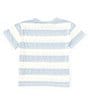 Copper Key Big Girls 7-16 Short Sleeve Big Stripe Relaxed Boxy T-Shirt, Color:Blue - Image 2