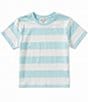 Copper Key Big Girls Short Sleeve Big Stripe Relaxed Boxy T-Shirt - Image 1